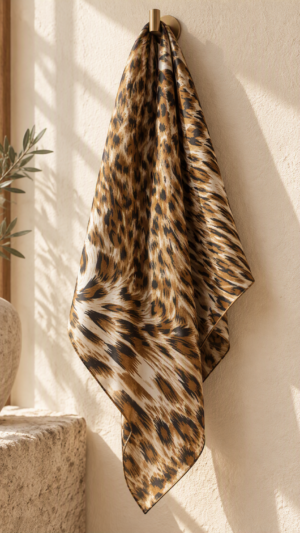 Leopard classic scarf